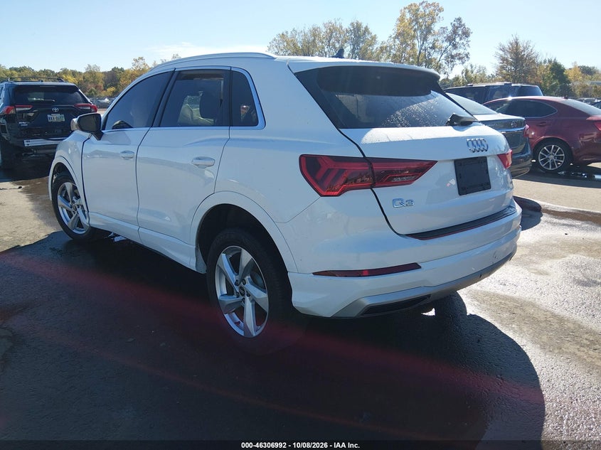 Vin: wa1aucf37m1088972, lot: 46807191, audi q3 premium 40 tfsi quattro tiptronic 20213