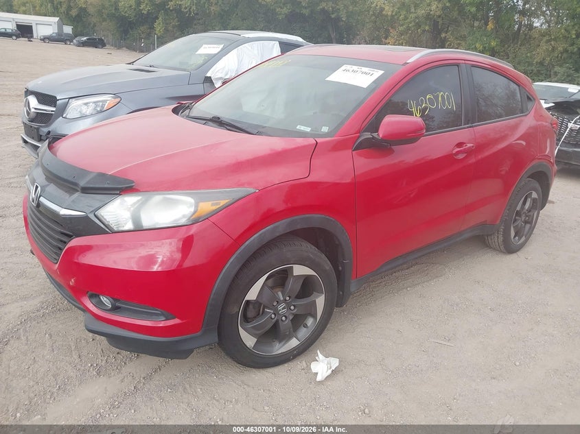 Vin: 3czru6h70jm713182, lot: 46807200, honda hr-v ex-l 20182