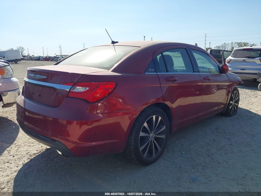 Vin: 1c3ccbhgxcn116688, lot: 46807252, chrysler 200 s 20124