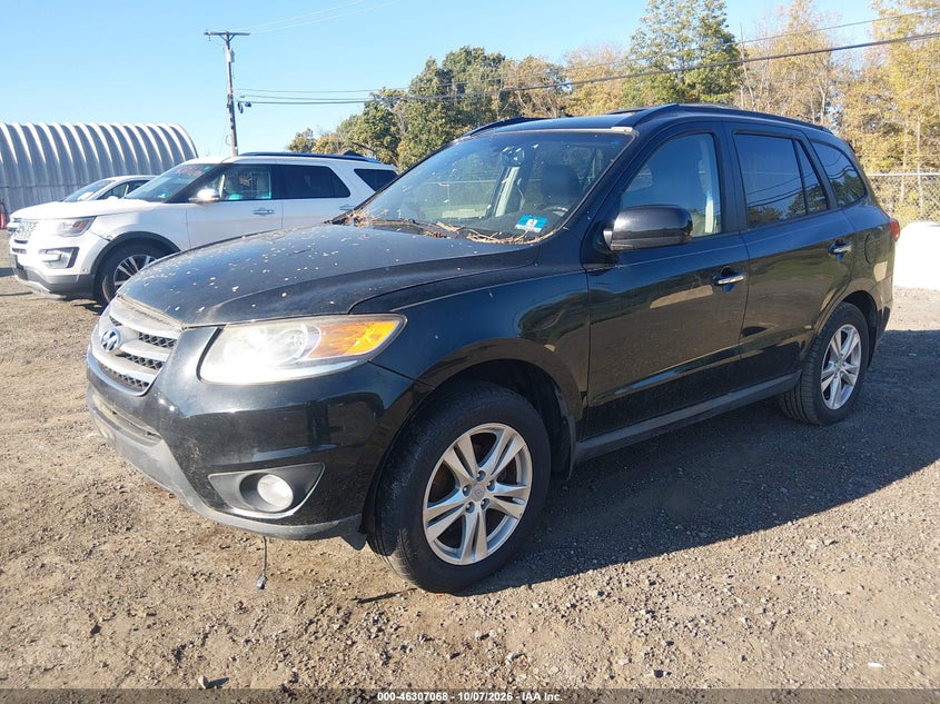 Vin: 5xyzkdagxcg156890, lot: 46807267, hyundai santa fe limited v6 20122