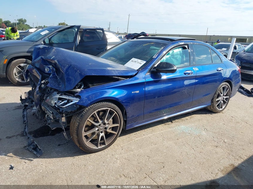 Vin: 55swf6eb9ju263112, lot: 46807315, mercedes-benz amg c 43 4matic 20182