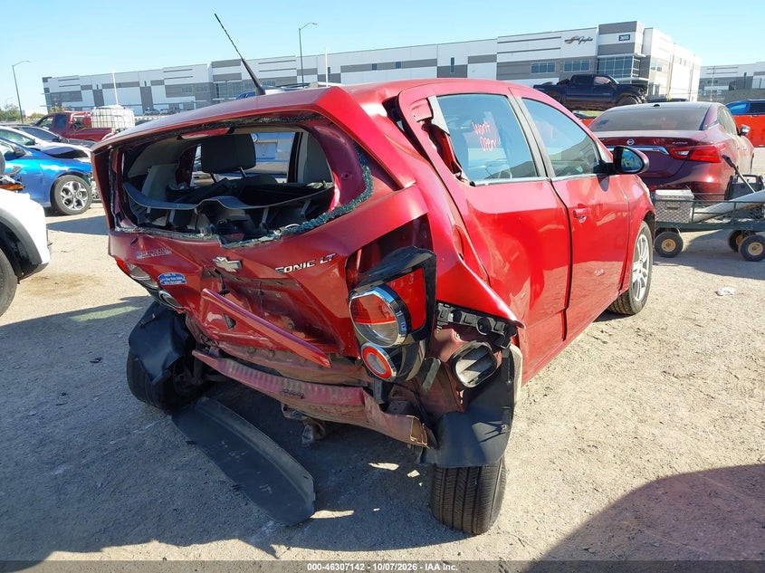 Vin: 1g1jc6sh0c4177140, lot: 46807341, chevrolet sonic 2lt 20124