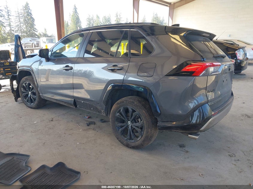 Vin: 2t3e6rfv9nw036946, lot: 46807398, toyota rav4 hybrid xse 20223