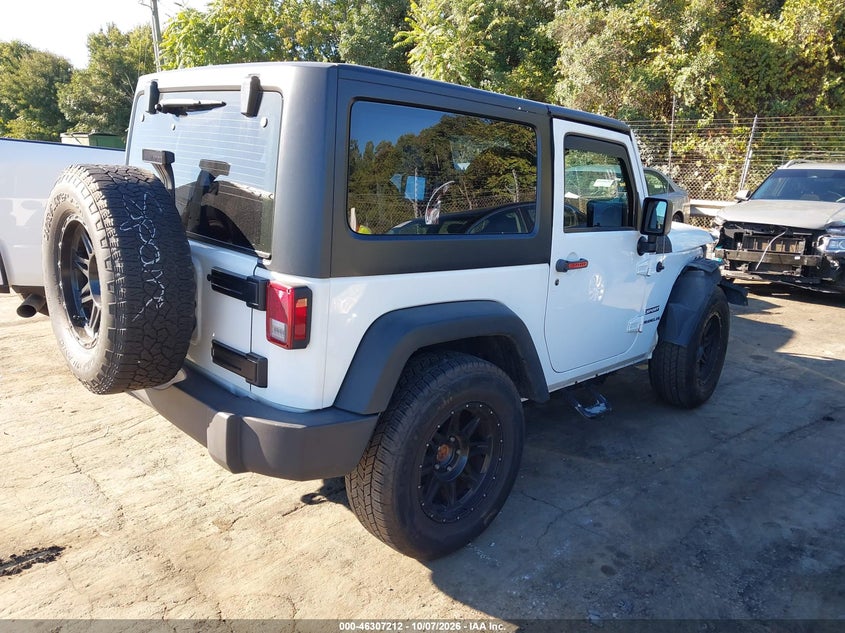 Vin: 1c4ajwag6hl530788, lot: 46807411, jeep wrangler sport 4x4 20174