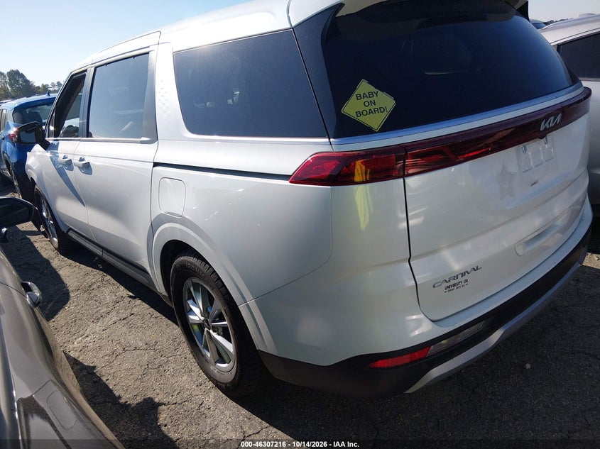 Vin: kndnb4h32p6280372, lot: 46807415, kia carnival mpv lx seat package 20233