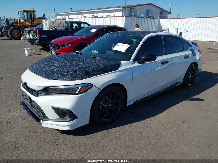 Vin: 2hgfe2f56nh500016, lot: 46807536, honda civic sport 20222