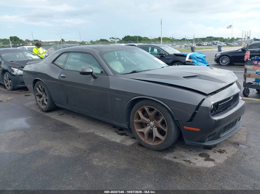 Vin: 2c3cdzbt7fh733765, lot: 46807546, dodge challenger r/t plus 20151