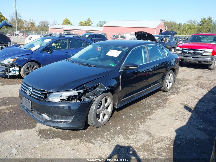 Vin: 1vwbp7a37cc040937, lot: 46807646, volkswagen passat 2.5l se 20122