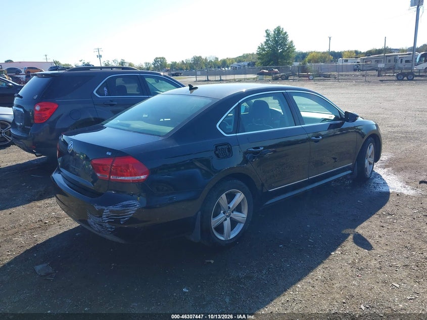 Vin: 1vwbp7a37cc040937, lot: 46807646, volkswagen passat 2.5l se 20124