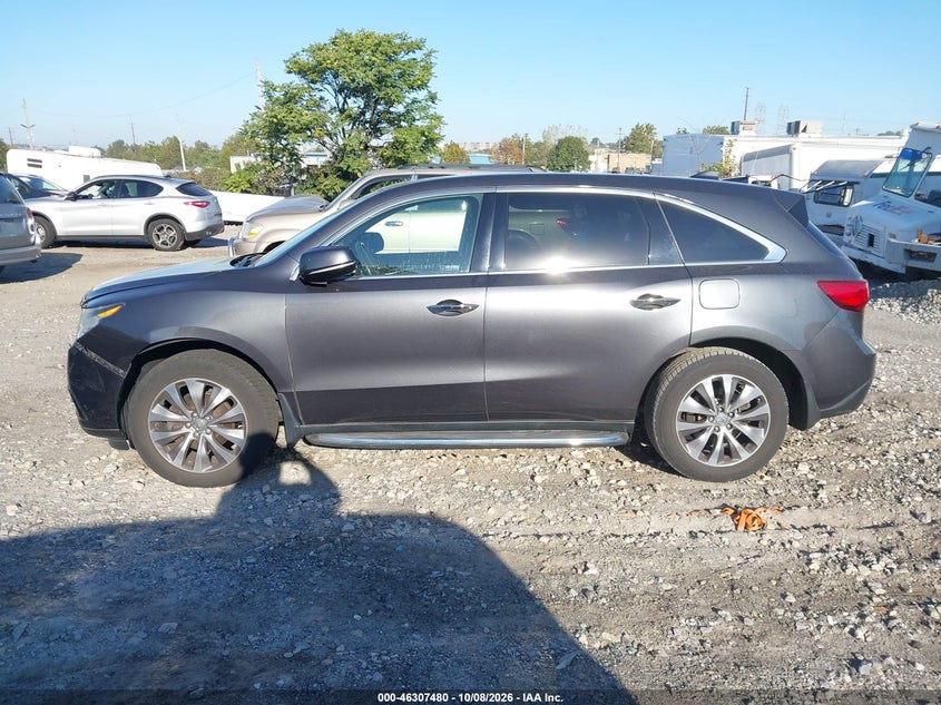 ACURA MDX 2015 VIN 5FRYD4H6XFB009899