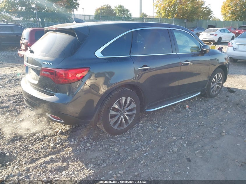 Vin: 5fryd4h6xfb009899, lot: 46807679, acura mdx technology pkg w/entertainment pkg 20154