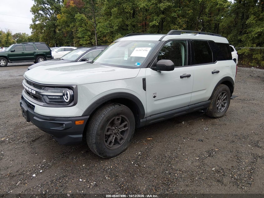 Vin: 3fmcr9b64nrd40568, lot: 46807695, ford bronco sport big bend 20222