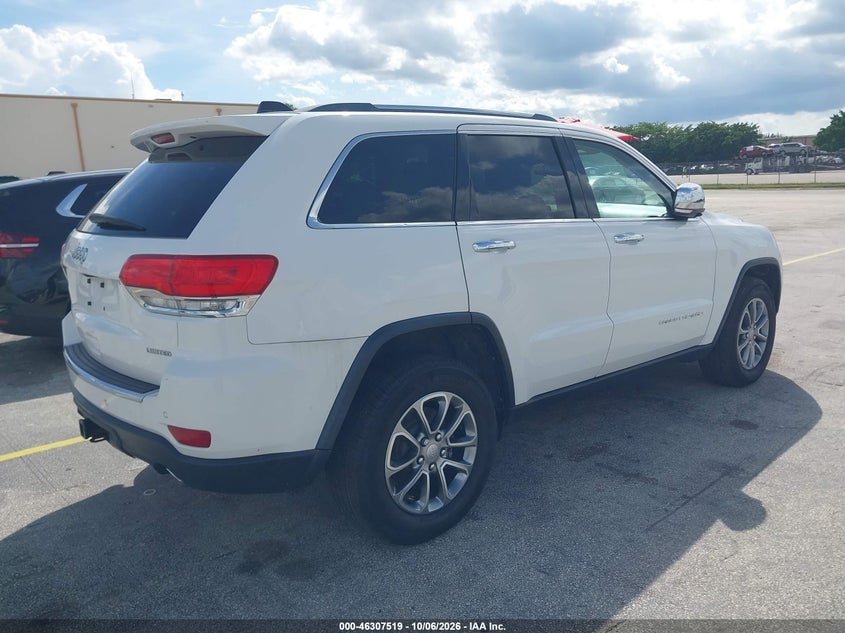 Vin: 1c4rjfbg4ec350707, lot: 46807718, jeep grand cherokee limited 20144
