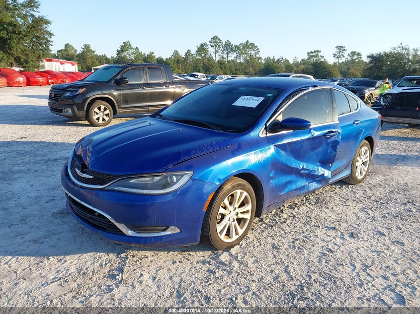 Vin: 1c3cccab2fn692199, lot: 46807813, chrysler 200 limited 20152