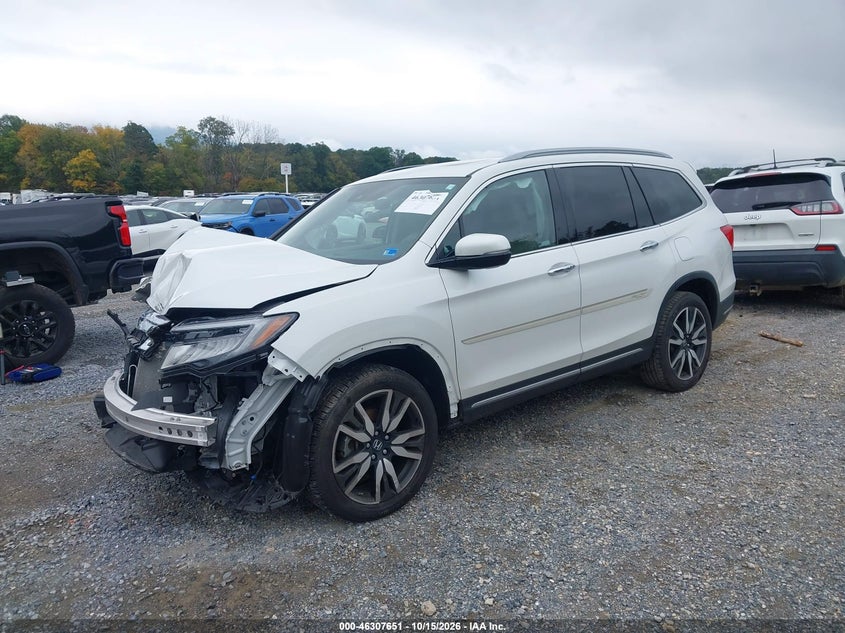 Vin: 5fnyf6h68lb015512, lot: 46807849, honda pilot awd touring 7 passenger 20202