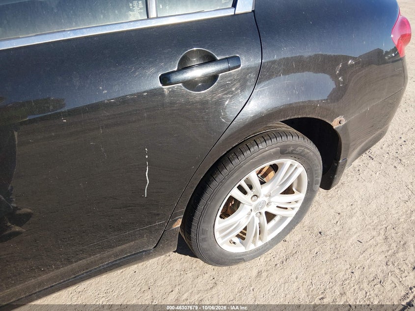 INFINITI G37X 2010 VIN JN1CV6AR9AM451861