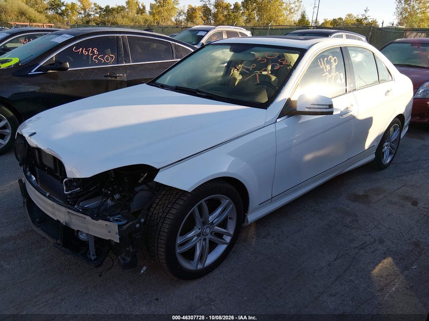 Vin: wddgf8ab1dr250804, lot: 46807927, mercedes-benz c 300 sport 4matic 20132