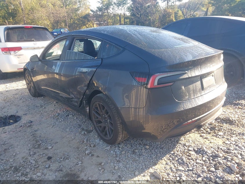 Vin: 5yj3e1ea2rf866464, lot: 46807961, tesla model 3 long range dual motor rear-wheel drive/rear-wheel drive 20243