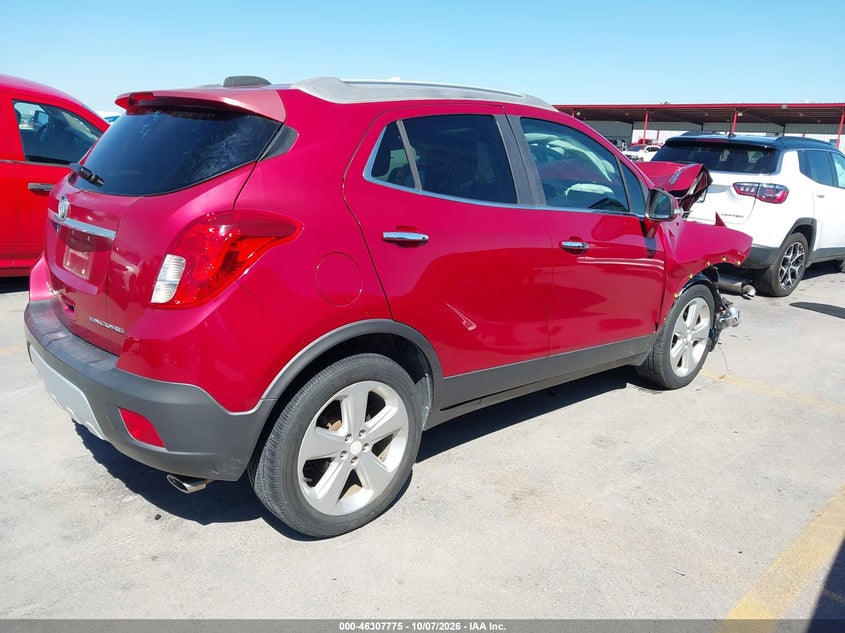 Vin: kl4cjasb4fb178502, lot: 46807974, buick encore 20154
