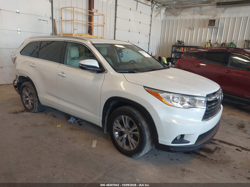 Vin: 5tdjkrfh1fs119925, lot: 46808041, toyota highlander xle v6 2015 img_1