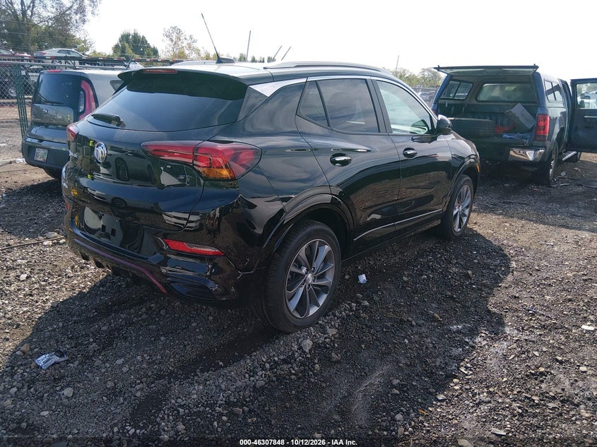 Vin: kl4mmesl8pb146648, lot: 46808047, buick encore gx select awd 20234