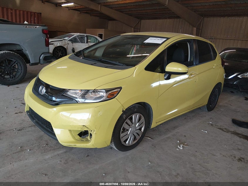 Vin: 3hggk5h5xfm740037, lot: 46808055, honda fit lx 20152