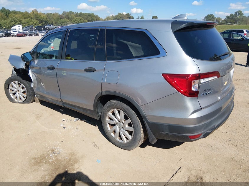 Vin: 5fnyf5h16kb024111, lot: 46808082, honda pilot lx 20193