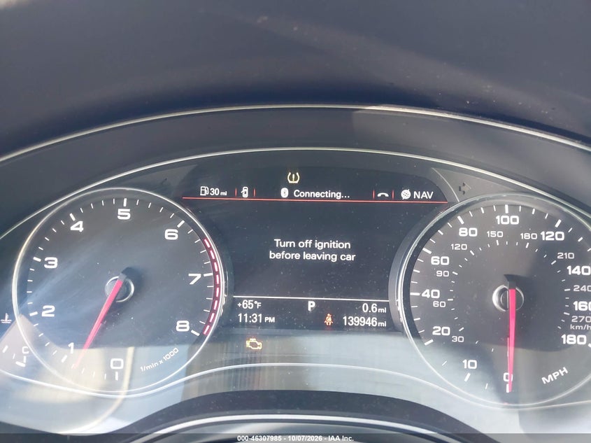 AUDI A6 2014 VIN WAUFGAFC2EN039595