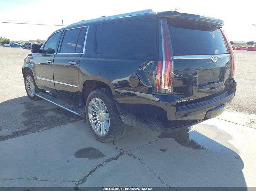 Vin: 1gys4jkj7jr346157, lot: 46808200, cadillac escalade esv premium luxury 20183