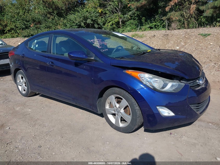Vin: 5npdh4ae9ch081597, lot: 46808204, hyundai elantra gls 2012 img_1