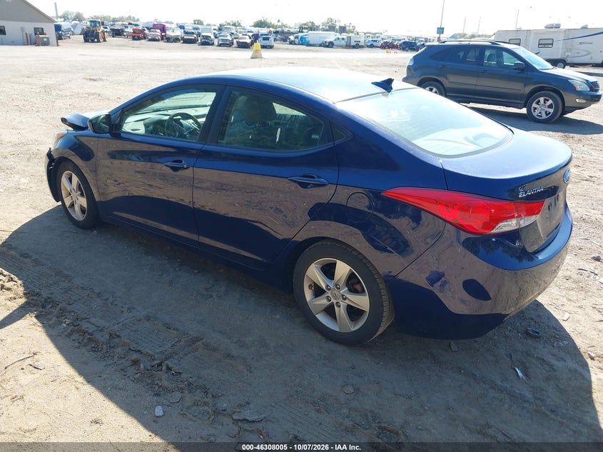 Vin: 5npdh4ae9ch081597, lot: 46808204, hyundai elantra gls 20123