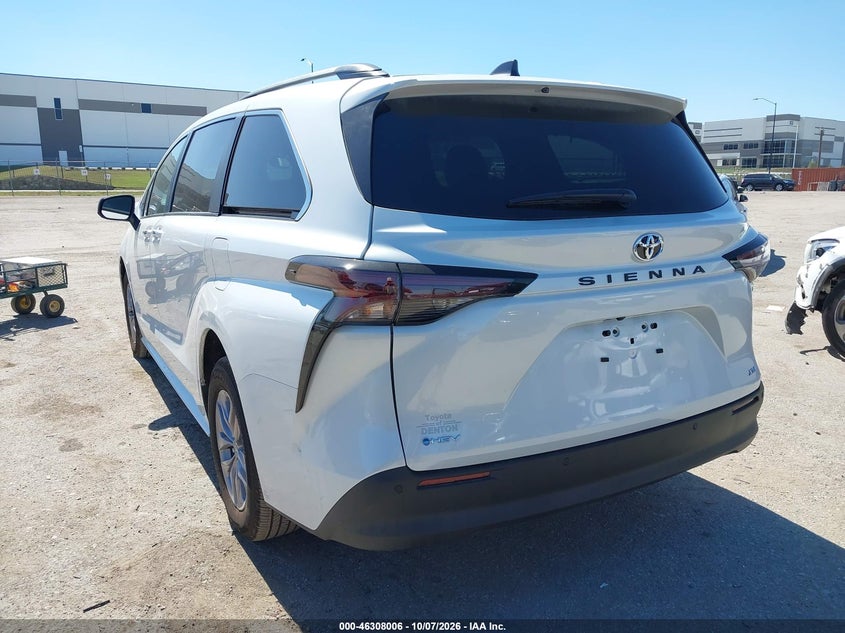 Vin: 5tdyrkec5ts342004, lot: 46808205, toyota sienna xle 20263