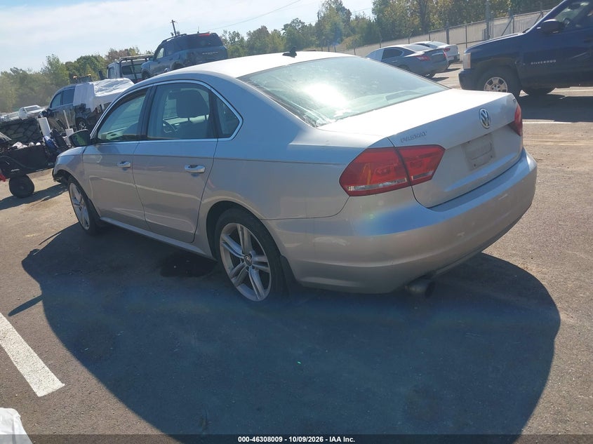 Vin: 1vwbn7a35ec104952, lot: 46808208, volkswagen passat 2.0l tdi se 20143