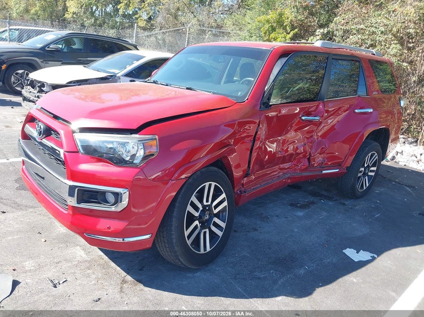 Vin: jtebu5jr3k5688438, lot: 46808249, toyota 4runner limited 20192