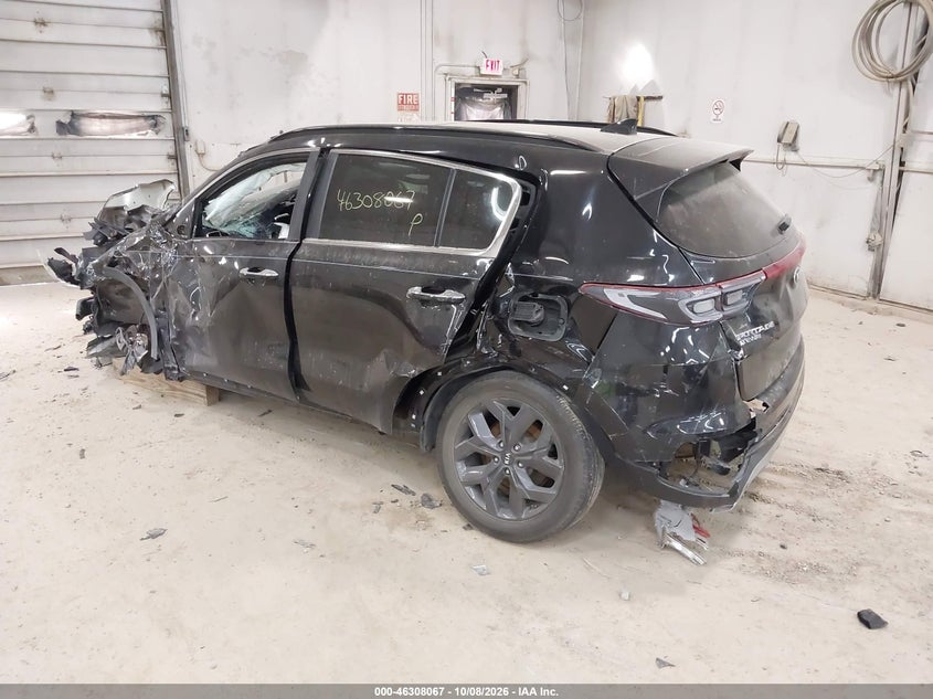 Vin: kndp6cac2l7744895, lot: 46808265, kia sportage s 20203