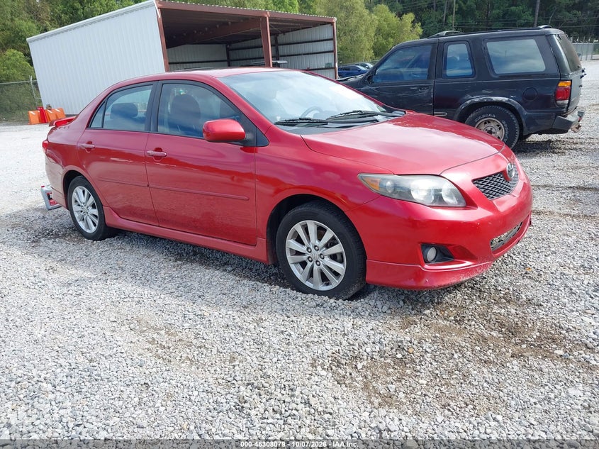 Vin: 2t1bu4ee4ac531217, lot: 46808278, toyota corolla s 20101