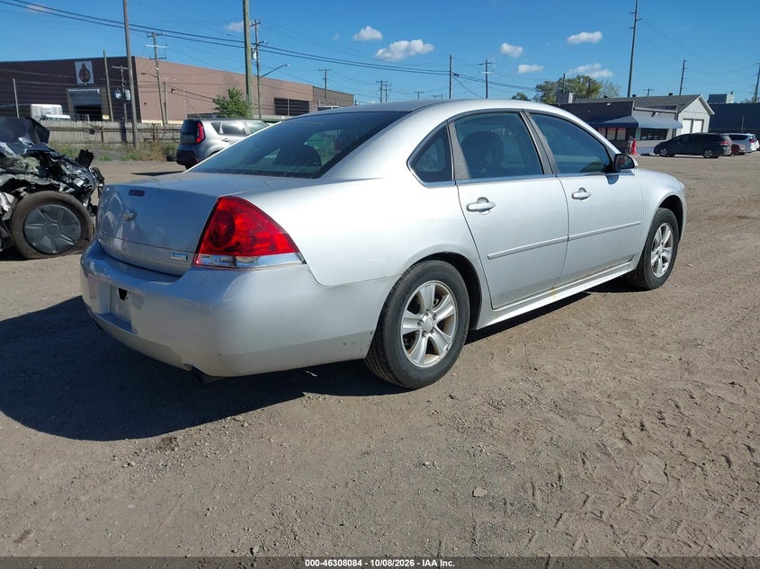 Vin: 2g1wf5e39c1140574, lot: 46808283, chevrolet impala ls 20124