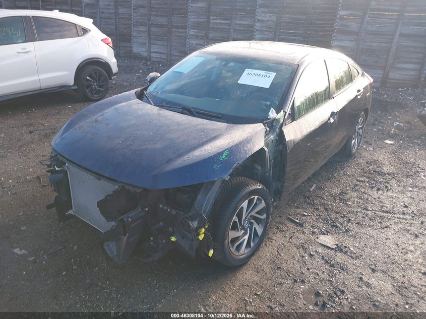 Vin: 19xfc2f73ge228688, lot: 46808303, honda civic ex 20162