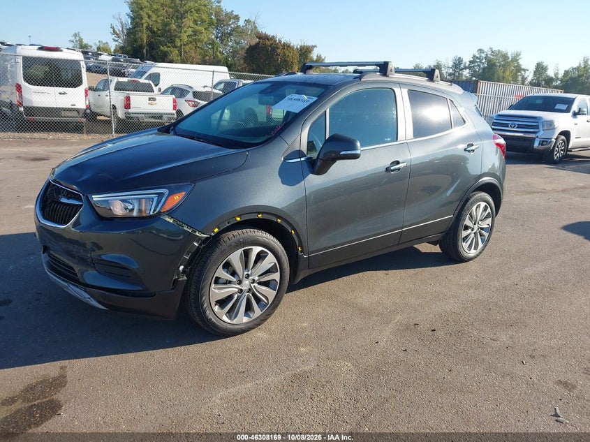 Vin: kl4cjasb0hb251710, lot: 46808368, buick encore preferred 20172