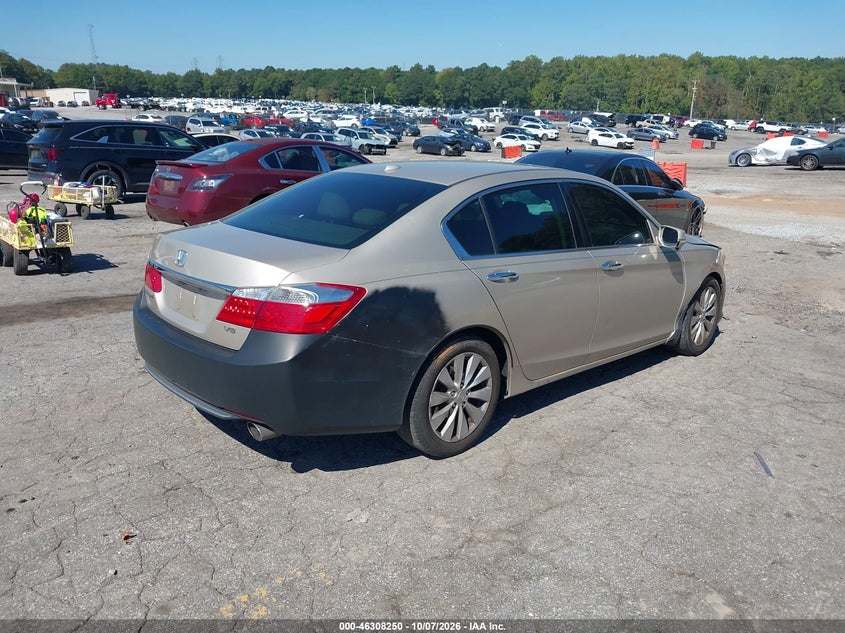 Vin: 1hgcr3f81da036704, lot: 46808449, honda accord ex-l v-6 20134
