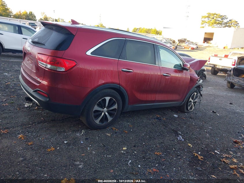 Vin: 5xyph4a57hg236319, lot: 46808457, kia sorento 3.3l ex 20174