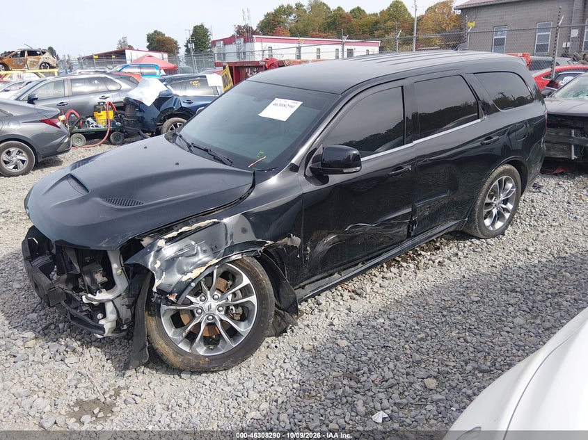 Vin: 1c4sdjct7kc664368, lot: 46808489, dodge durango r/t awd 20192