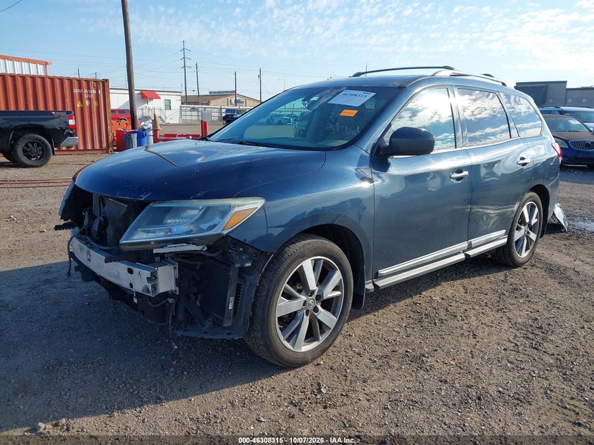 Vin: 5n1ar2mn6dc612523, lot: 46808514, nissan pathfinder platinum 20132