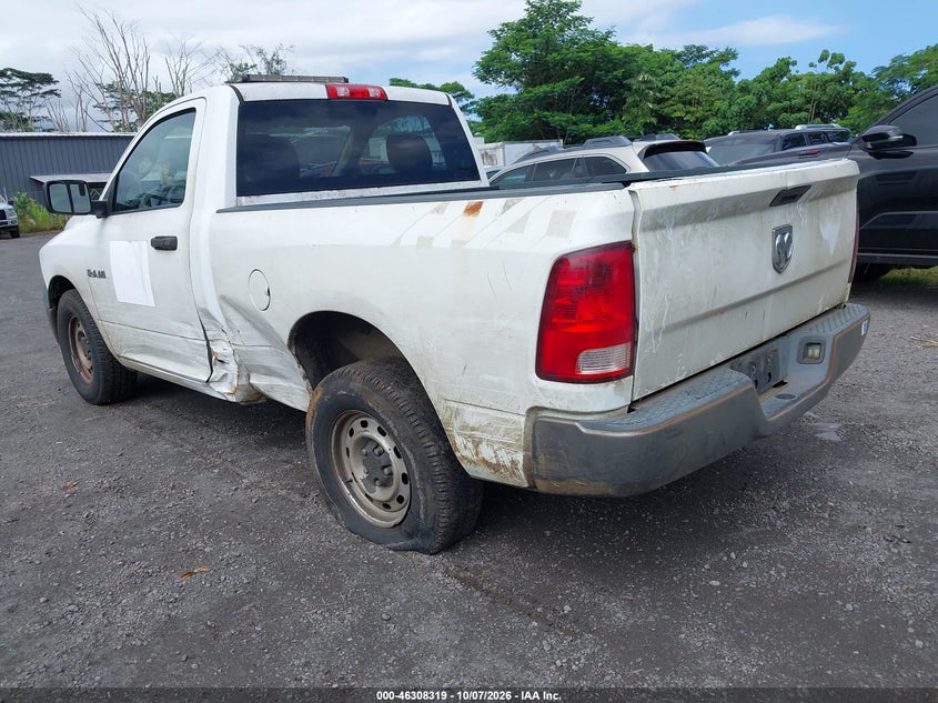 Vin: 3d7jb1ekxag104755, lot: 46808518, dodge ram 1500 st 20103