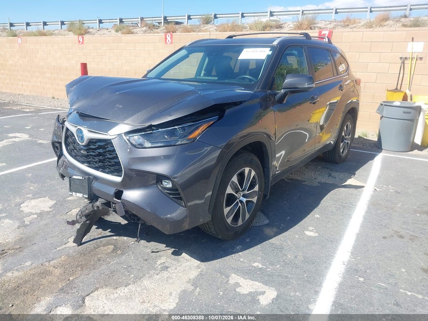 Vin: 5tdkbrch5rs642040, lot: 46808587, toyota highlander hybrid xle 20242