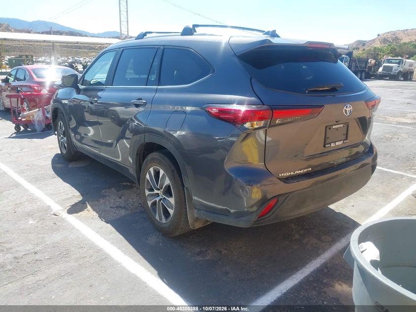 Vin: 5tdkbrch5rs642040, lot: 46808587, toyota highlander hybrid xle 20243