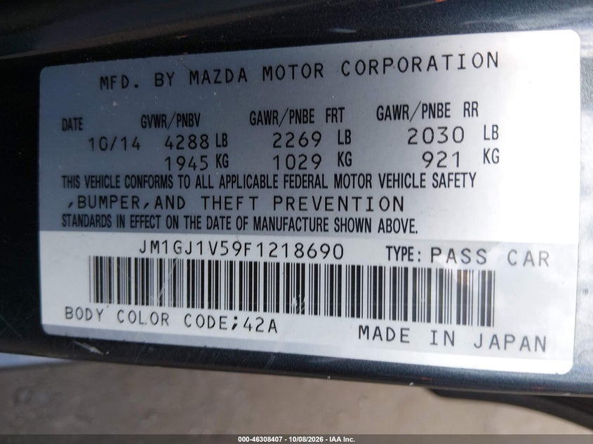 MAZDA MAZDA6 - zdjęcie 9