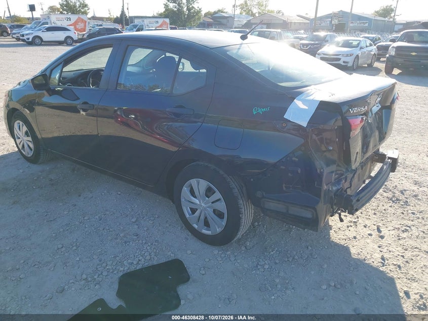 Vin: 3n1cn8dv0ml806953, lot: 46808628, nissan versa s xtronic cvt 20213