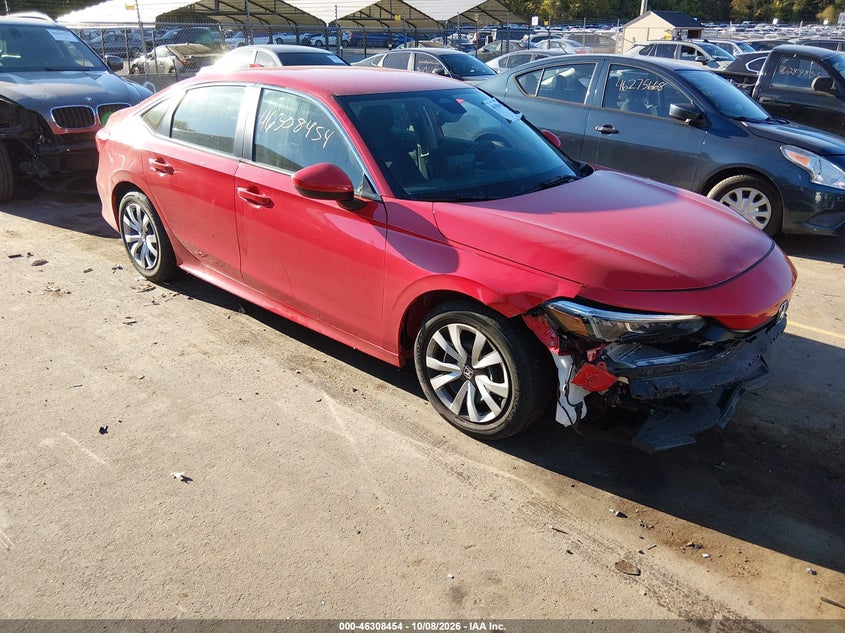 Vin: 2hgfe2f24nh536504, lot: 46808653, honda civic lx 2022 img_1