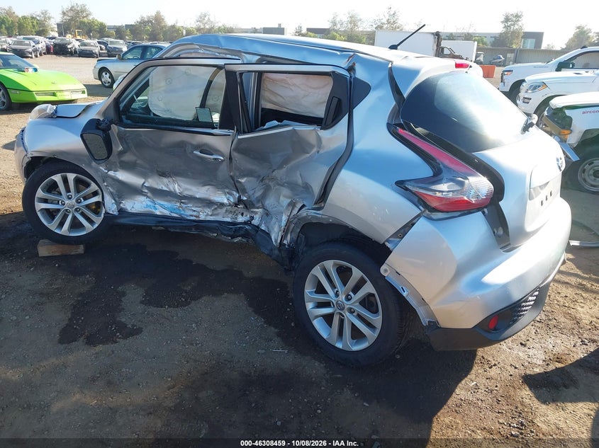 Vin: jn8af5mr2gt605191, lot: 46808658, nissan juke nismo/s/sl/sv 20163